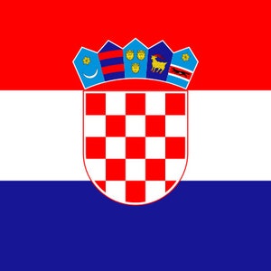 Croatia Flag Sticker Decal / Zagreb / Croatian / Republika Hrvatska / Republic of Croatia