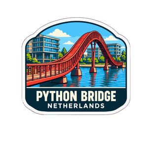 Python Bridge Netherlands ステッカー デカール ビニール ダイカット ブリッジ シリーズ