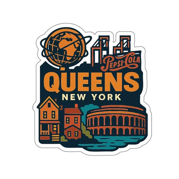 Queens Aufbügeln Heat Transfer Vinyl HTV Gestanzte City Skyline Wahrzeichen Design