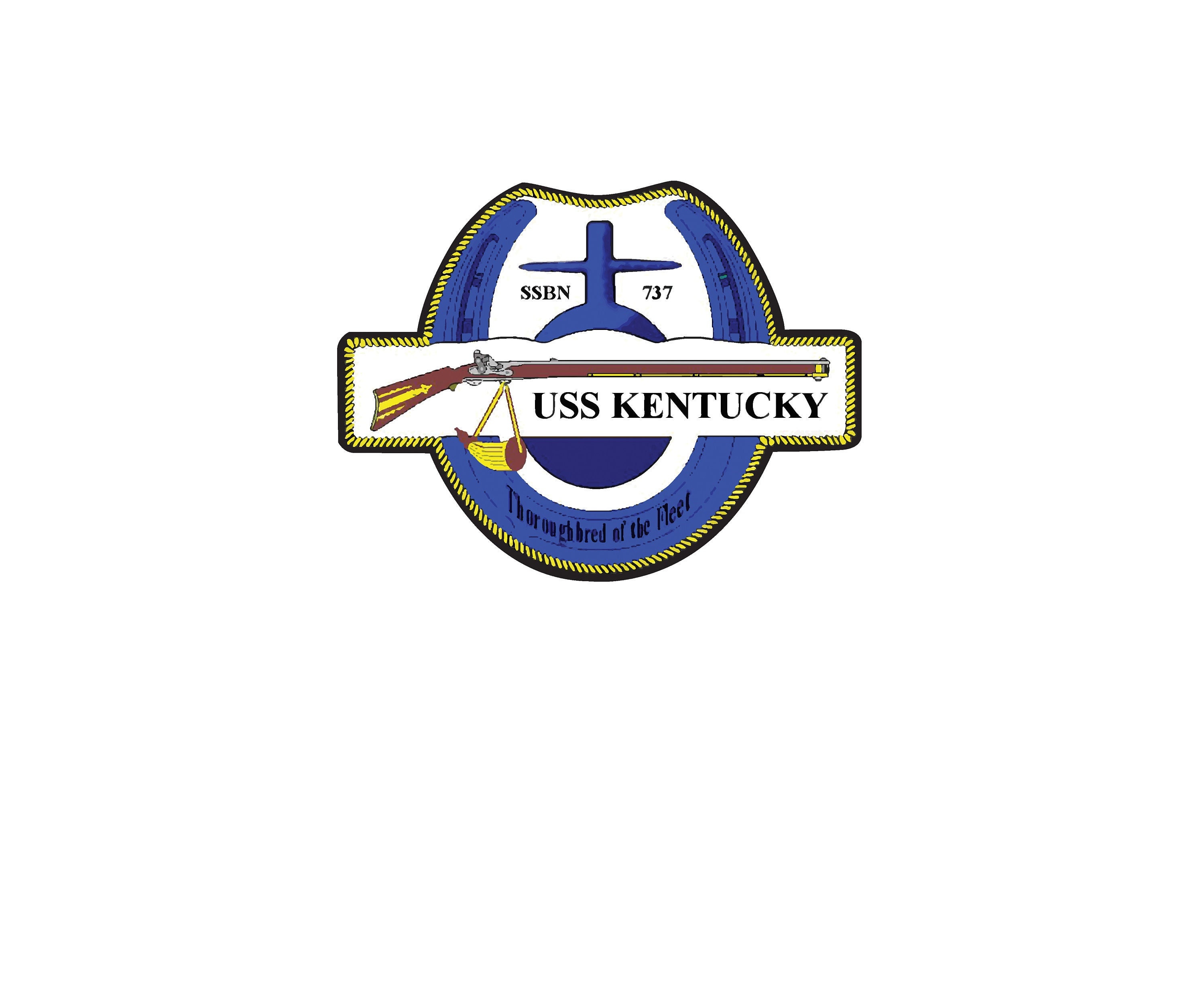 USS Kentucky SSBN-737 Badge Sticker Decal Ohio Class Ballistic