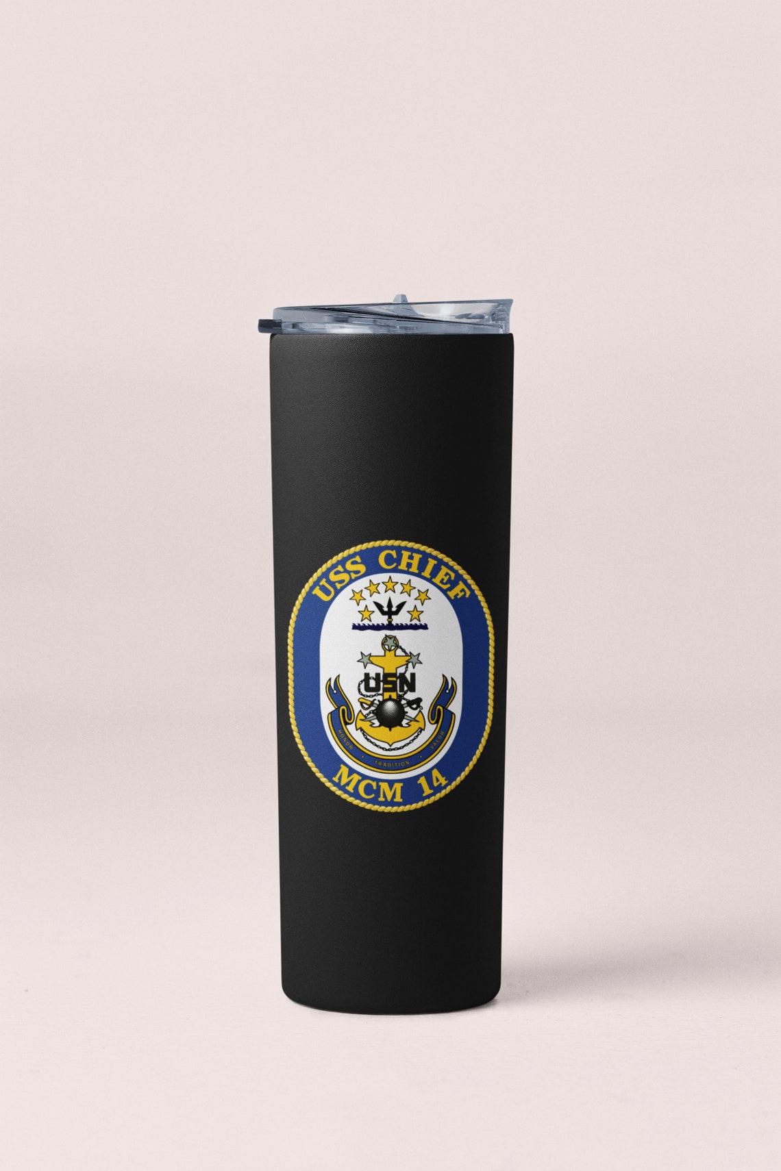 Countermeasures Sticker USS Chief MCM-14 Badge Sticker Decal Avenger Class Mine Countermeasures ...