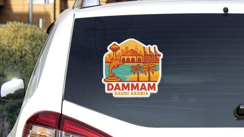 Dammam Saudi Arabia Sticker Decal Vinyl Die-cut City Skyline Landmark ...
