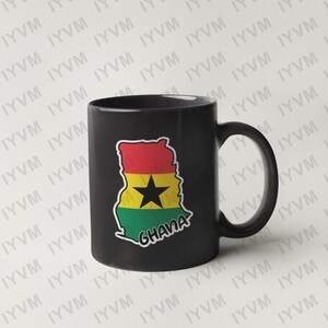 Ghana Coat Of Arms Vinyl Sticker – 4.34x3.57 Inch – Ghana Flag Emblem