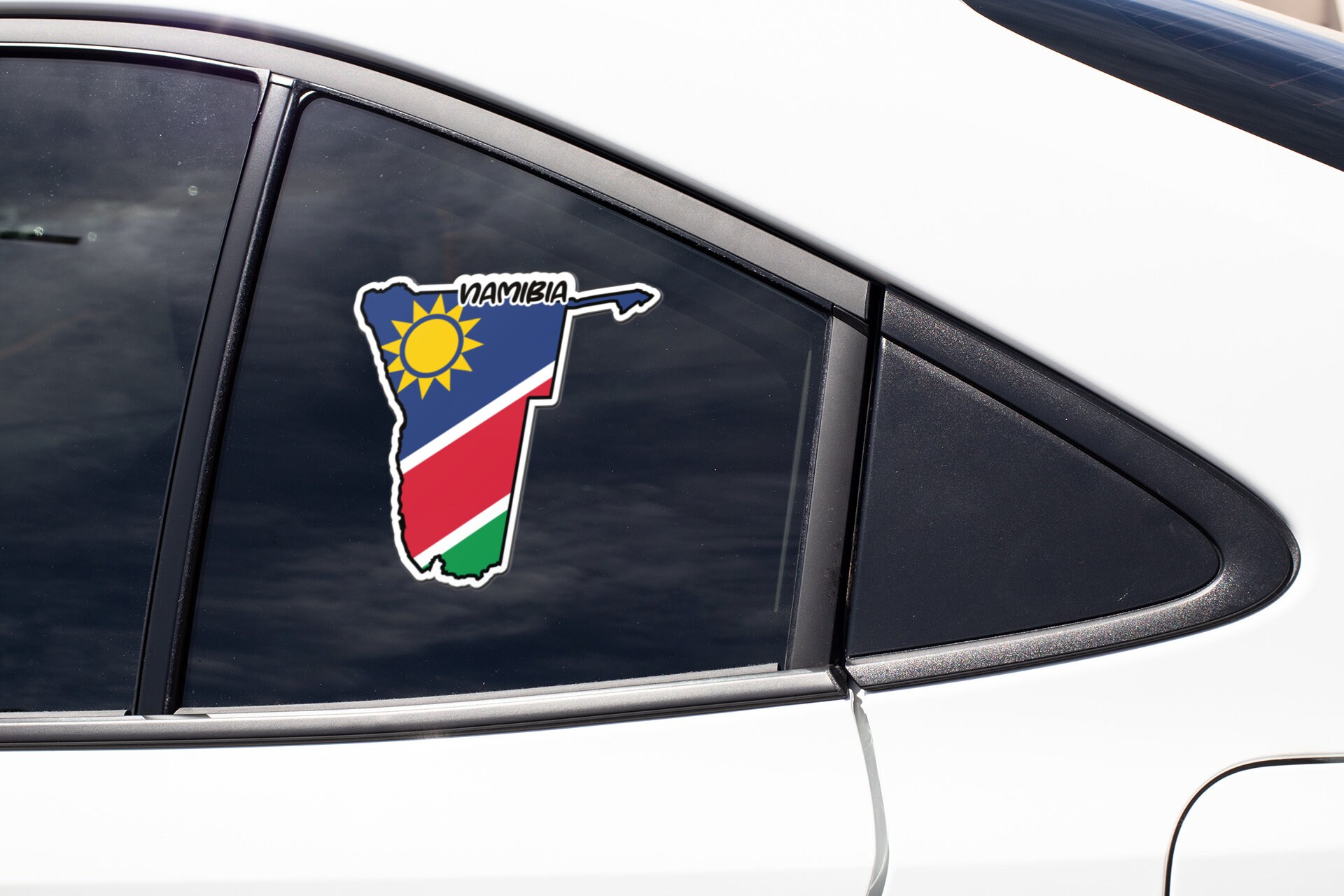 Nimibia Sticker Namibia Map Flag Sticker Decal - Etsy