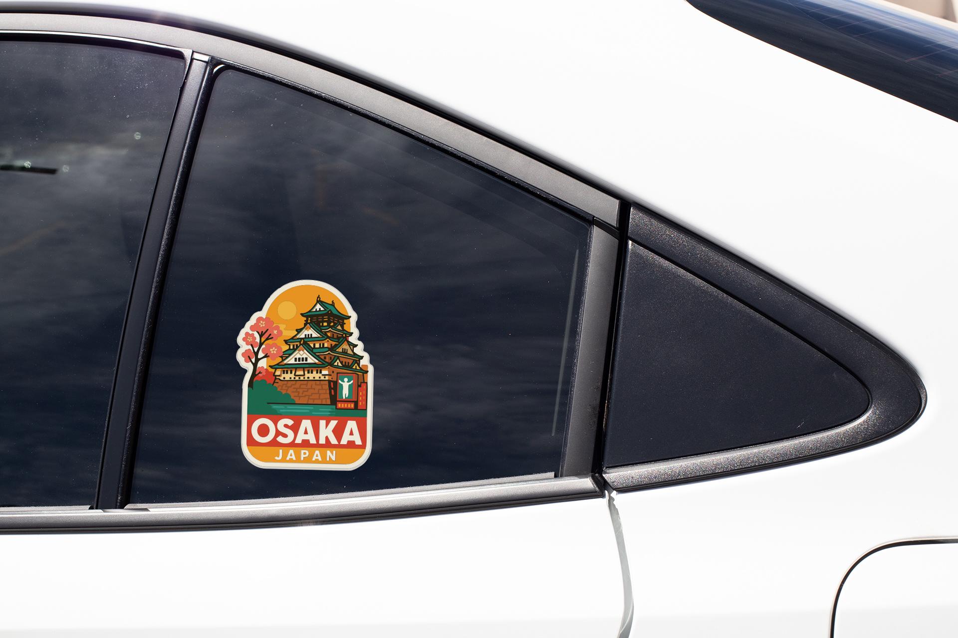 Osaka Japan Sticker Decal Vinyl Die-cut City Skyline Landmark