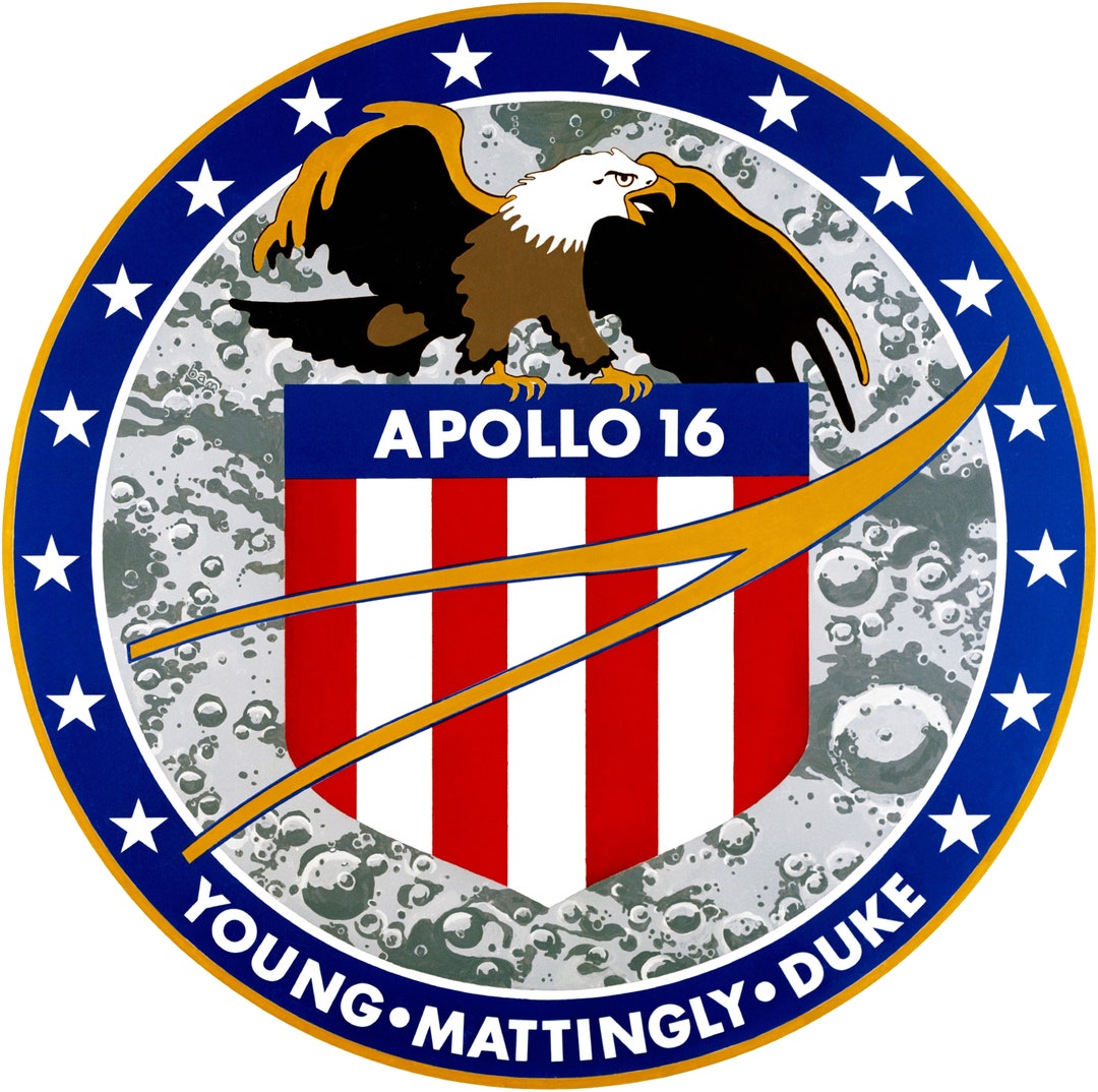 NASA Apollo 16 Mission Patch Sticker Decal NASA Apollo Program - Etsy