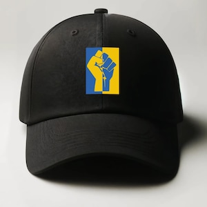 Ukraine Baseball Cap Hat Hook & Loop Closure Volodymyr Zelensky I Stand with Ukraine Slava Ukraini! Pray for Ukraine