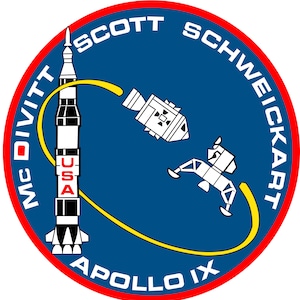 NASA Apollo 9 missie patch sticker sticker NASA Apollo programma