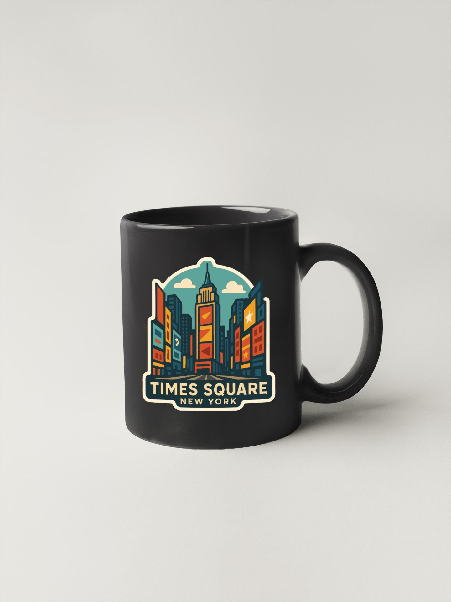 Times Square Sticker Times Square New York Sticker Decal Vinyl Die-cut Symbolic Landmark ...