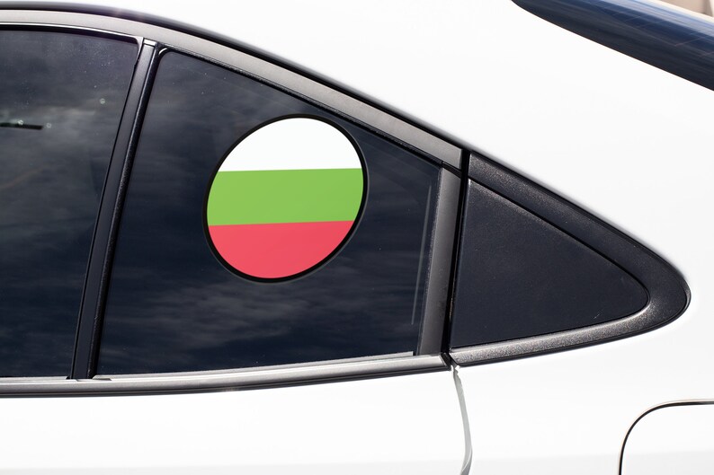 Bulgaria Flag Circle Sticker Decal - Etsy