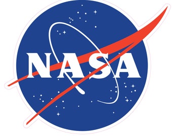 Adhesivo de vinilo con el logotipo de la NASA, exploración espacial, ciencia