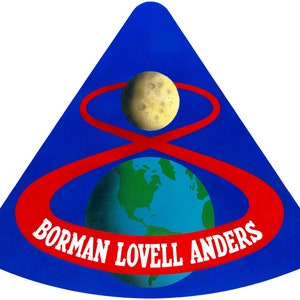 NASA Apollo 8 missie patch sticker sticker NASA Apollo programma