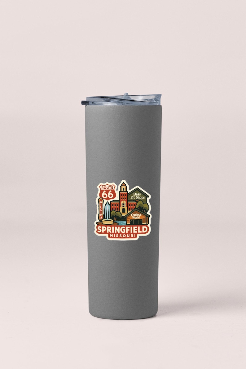 Springfield Mo Sticker Springfield Missouri Sticker Decal Vinyl Die-cut City Skyline Landmark ...