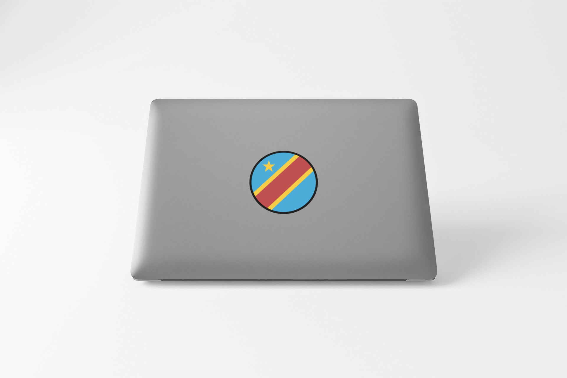 DRC Flag Circle Sticker Decal - Etsy