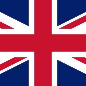 Etiqueta engomada de la bandera del Reino Unido / Reino Unido de Gran Bretaña e Irlanda del Norte / Reino Unido / Gran Bretaña / Londres /
