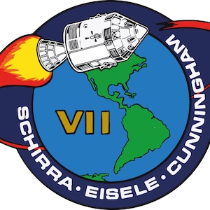 NASA Apollo 7 missie patch sticker sticker NASA Apollo programma