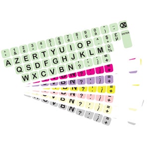AZERTY BIG Keyboard Key Print Sticker Vinyl Decal Sticker