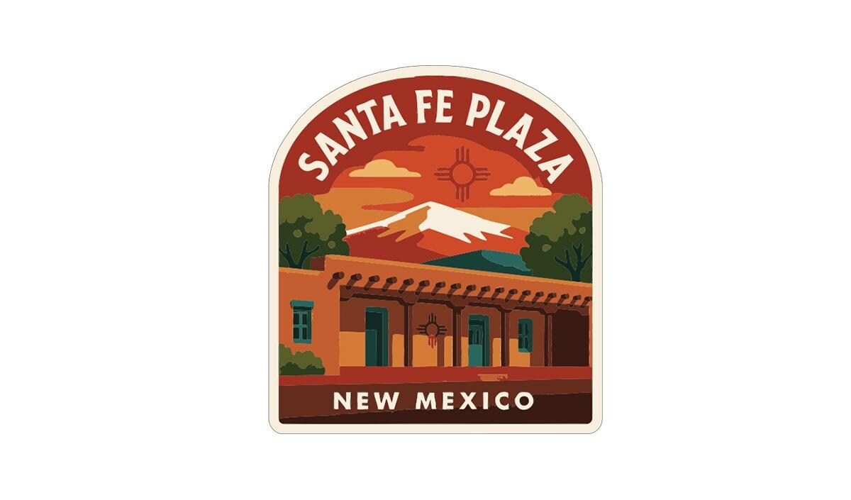 Santa Fe Plaza New Mexico Sticker Decal Vinyl Die-cut Symbolic Landmark ...