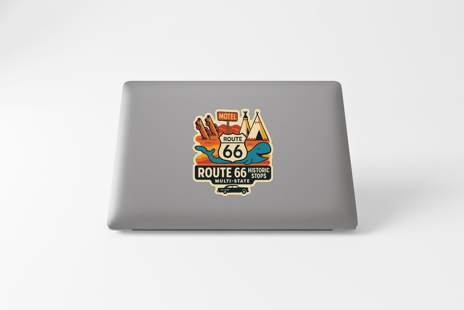 Route 66 Historic Stops Sticker Decal Vinyl Die-cut Symbolic Landmark ...