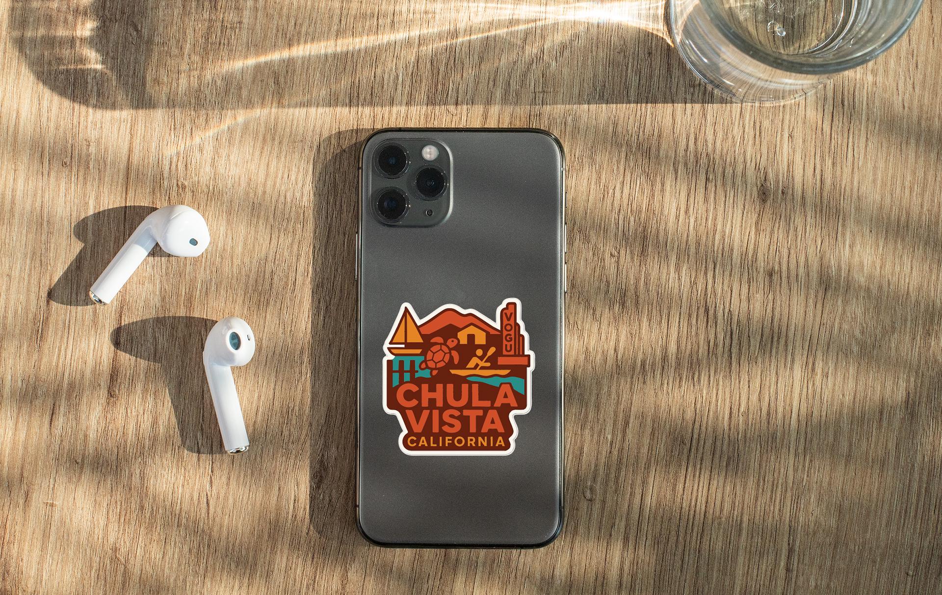 Chula Vista California Sticker Decal Vinyl Die-cut City Skyline ...