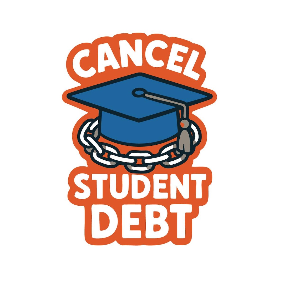 Technical Debt Sticker Cancel Student Debt Sticker Student Debt is Violence Decal for Laptop ...