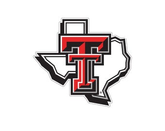 Texas Tech Red Raiders TTU Car Decal Vinyl Decal University Monogram Sticker Sticker for Car Decal for Car