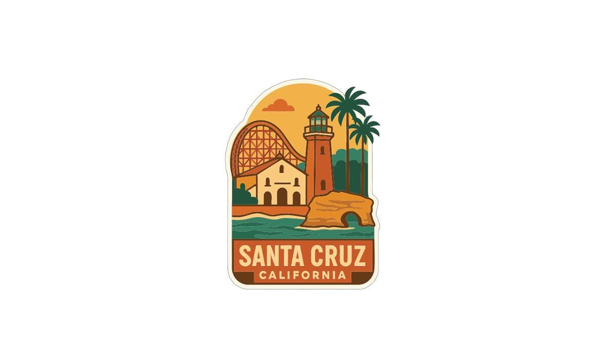 Santa cruz stickers - Etsy 日本