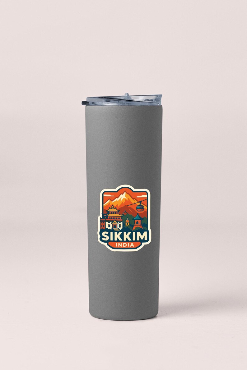 Sikkim India Sticker Decal Vinyl Die-cut City Skyline Landmark Design ...