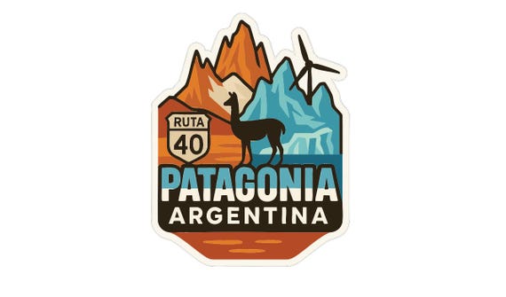 Patagonia Argentina Iron on Heat Transfer Vinyl HTV Die-cut City