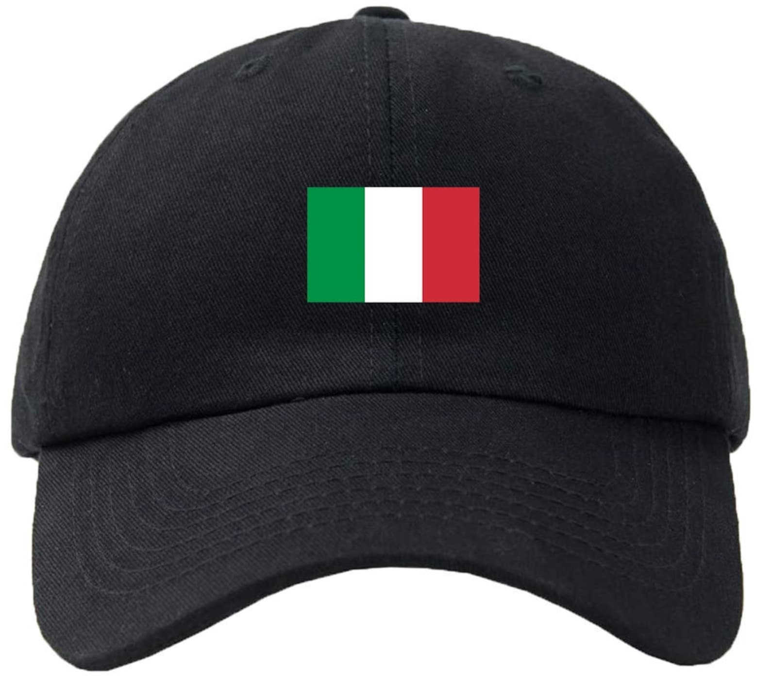 Italy Flag Baseball Cap Hat Hook & Loop Closure / Italian Republic ...