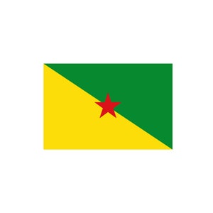 Calcomanía de la bandera de Guayana Francesa