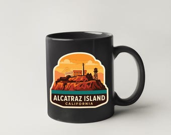 Calamita 3D Per Frigorifero - Isola Di Alcatraz, California USA - Souvenir Da Viaggio In Poliresina, 6x9 Cm