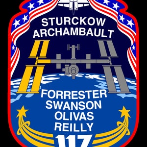 NASA STS-117 missie patch sticker sticker Atlantis NASA Space Shuttle missie