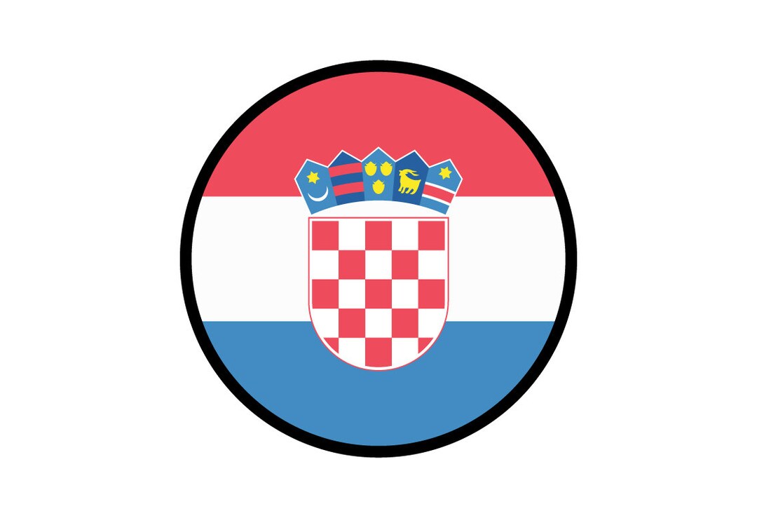 Adesivo Bandiera Croata Per Cellulare - Stemma Croazia HRV HR - Rayd Workshop