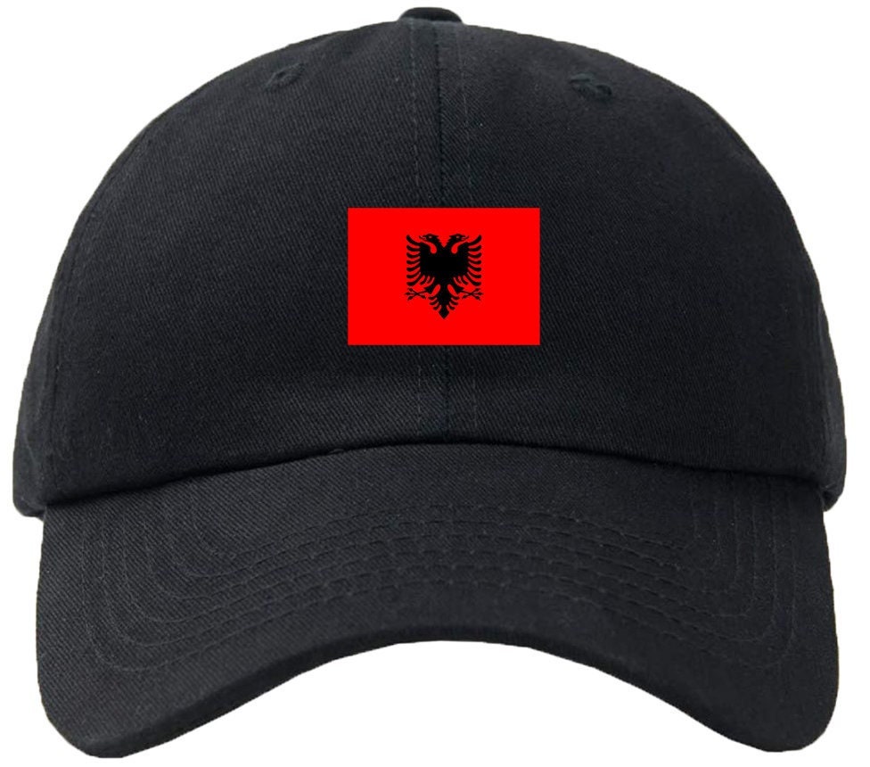 Casquette Drapeau Albanie – Baseball Trucker, Velcro Ajustable, 100% Polyester, Pour Homme Et Femme