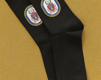 USS Sampson DDG-102 Black Dress Socks Arleigh Burke Class Destroyer