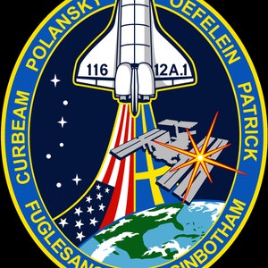 NASA STS-116 missie patch sticker sticker ontdekking NASA Space Shuttle missie
