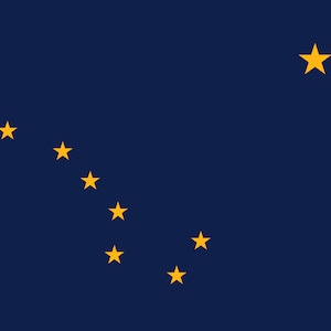 State of Alaska Flag Iron On Heat Transfer Vinyl HTV  Alaska State  Juneau  The Last Frontier