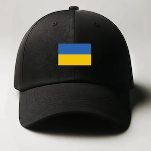 Ukraine Baseball Cap Hat Hook & Loop Closure Volodymyr Zelensky I Stand with Ukraine Slava Ukraini! Pray for Ukraine