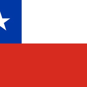 Chile Flag Sticker Decal / Republic of Chile / Por la razón o la fuerza / Santiago /