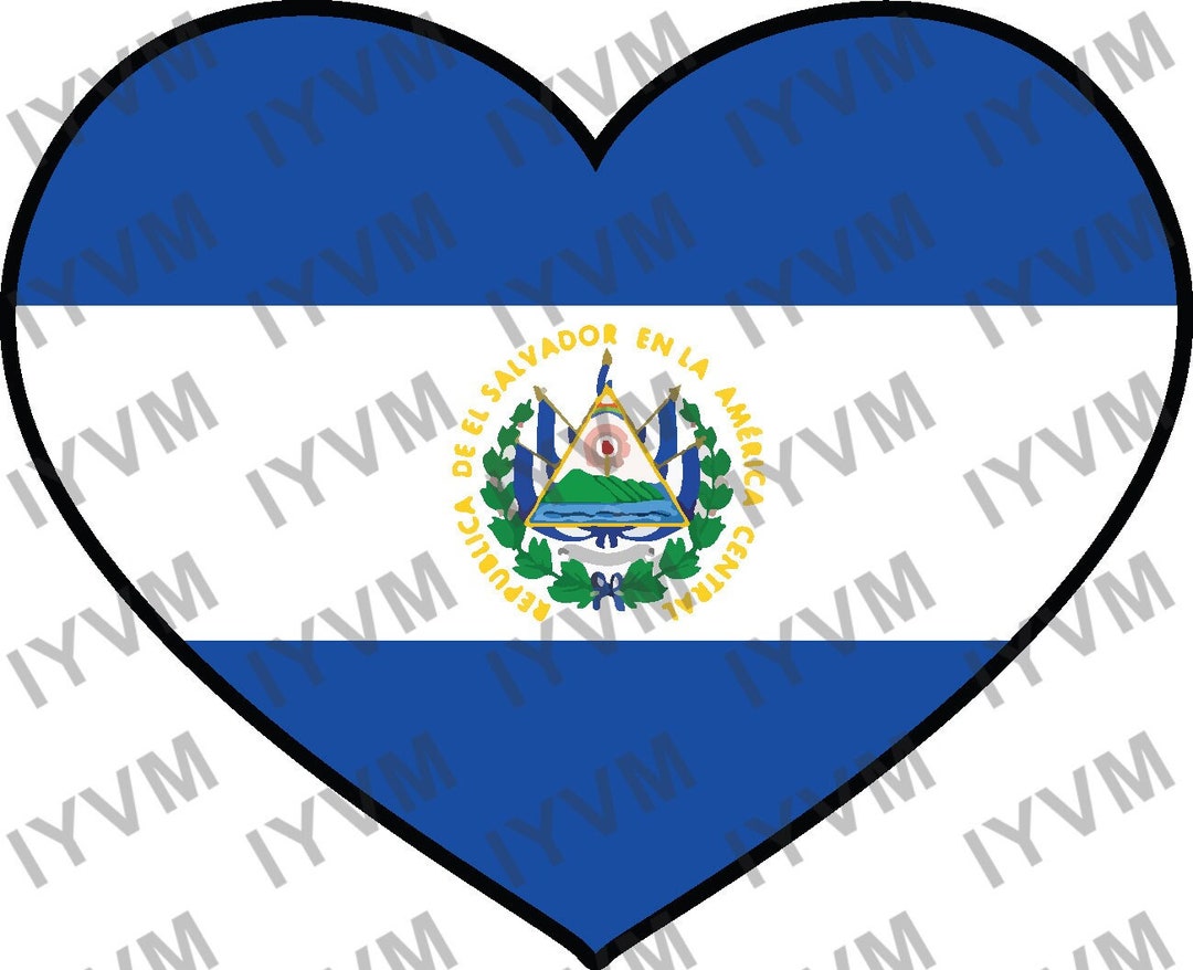 thumbnail interactive-video image 1 of 4 Inch Salvadoran Flag Sticker Decal - Show Your Pride! El Salvador SLV Vinyl 1 of 5