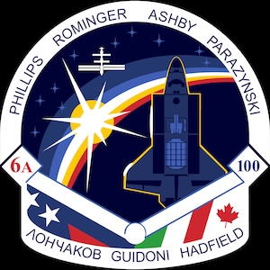 NASA STS-100 missie patch sticker sticker Endeavour NASA Space Shuttle missie