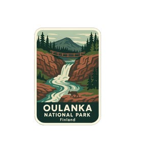 Oulanka Finland National Park Iron On Heat Transfer Vinyl HTV Die-Cut World National Parks Series Design