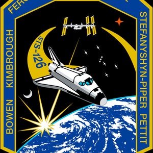 NASA STS-126 missie patch sticker sticker Endeavour NASA Space Shuttle missie