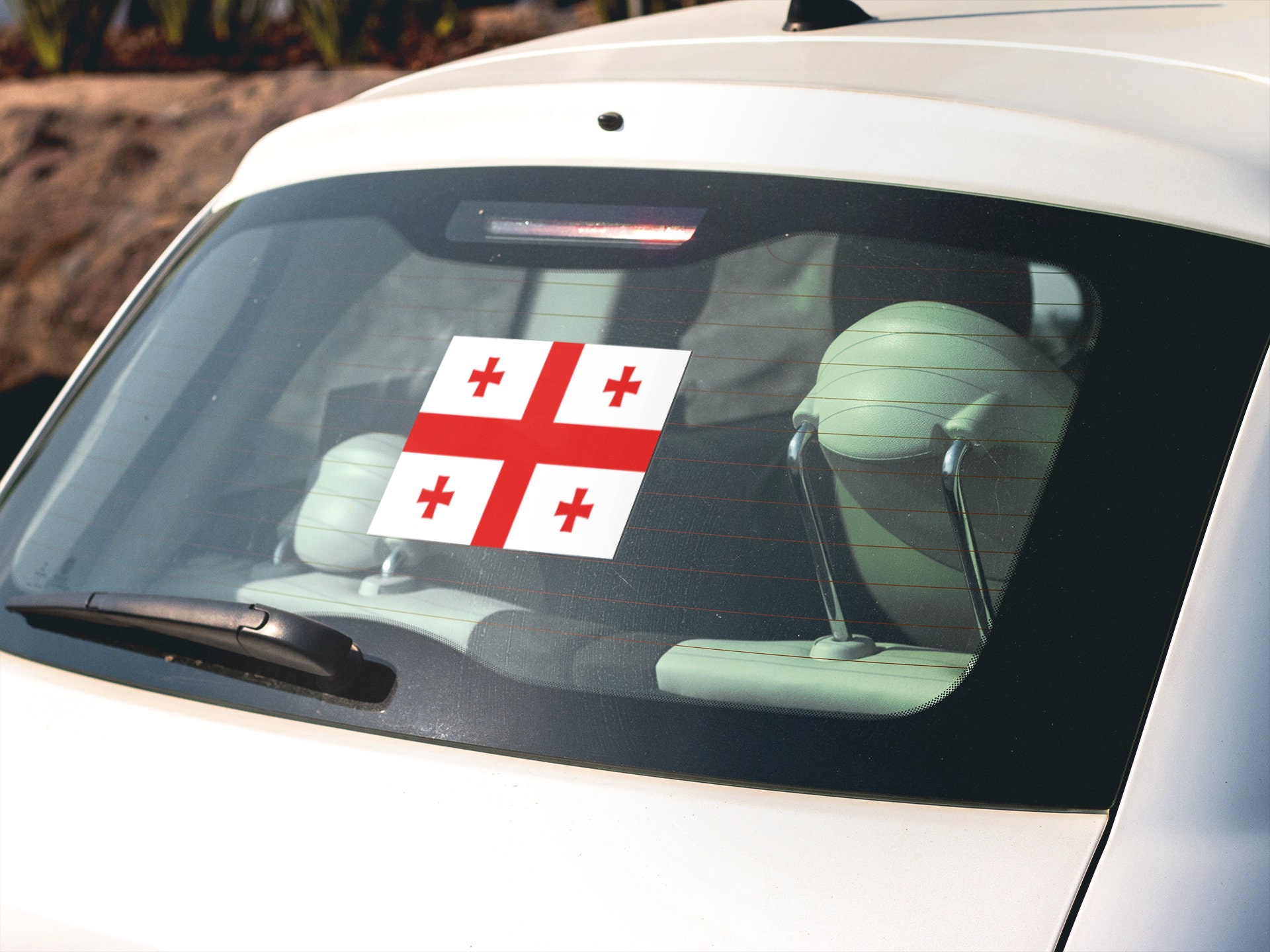 Sample Georgia Tag Sticker Georgia Flag Sticker Decal - Etsy