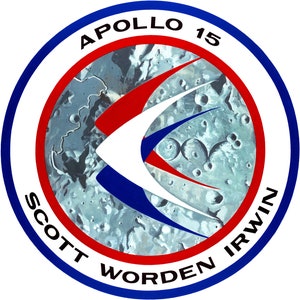 NASA Apollo 15 missie patch sticker sticker NASA Apollo programma
