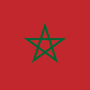 Sticker autocollant drapeau Maroc / Royaume du Maroc / المملكة المغربية / Rabat / Marocain