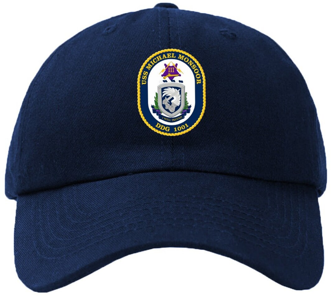 USS Michael Monsoor DDG-1001 Badge Baseball Cap Hat Hook