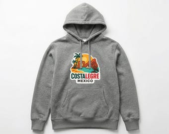 Costalegre Pull-over Hoodie Die-Cut City Skyline Landmark Design Personalize it with Your Name Customize Hoodie