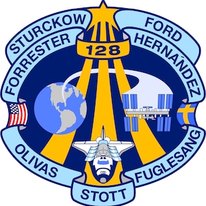 NASA STS-128 missie patch sticker sticker ontdekking NASA Space Shuttle missie